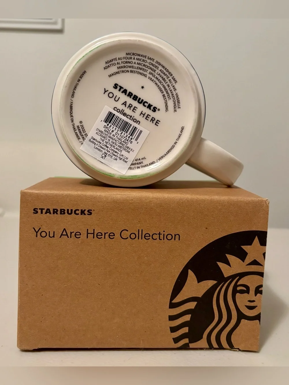 Starbucks Porto Portugal You Are Here Ceramic 14oz Coffee Mug